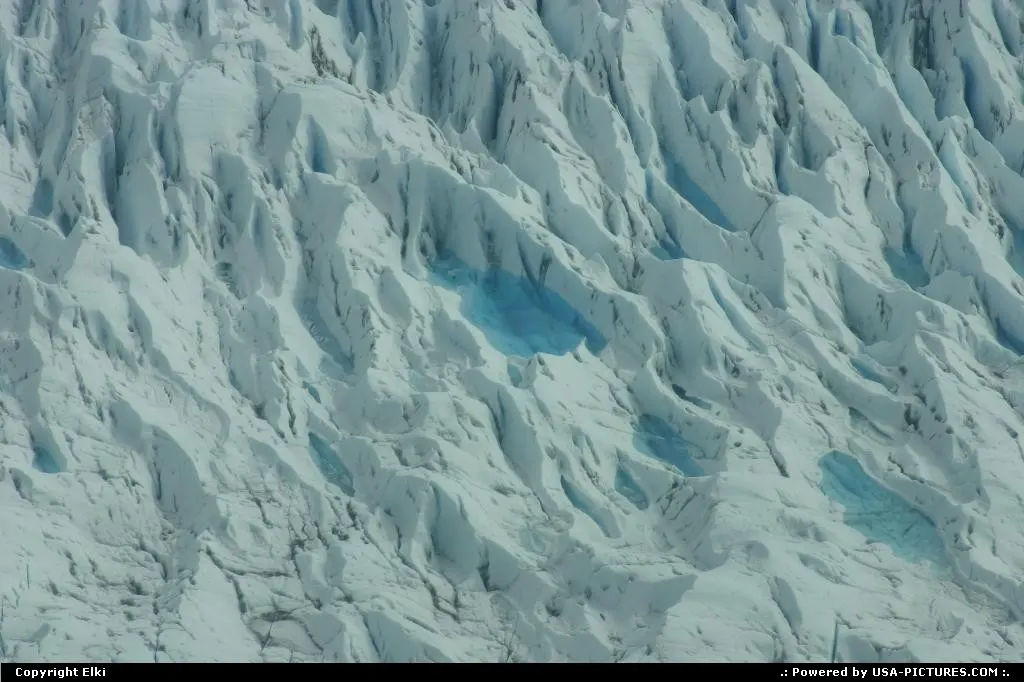 Glacier blue from the sky