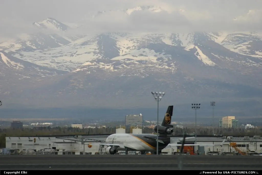 Cargo ramp at Anchorage International Airport