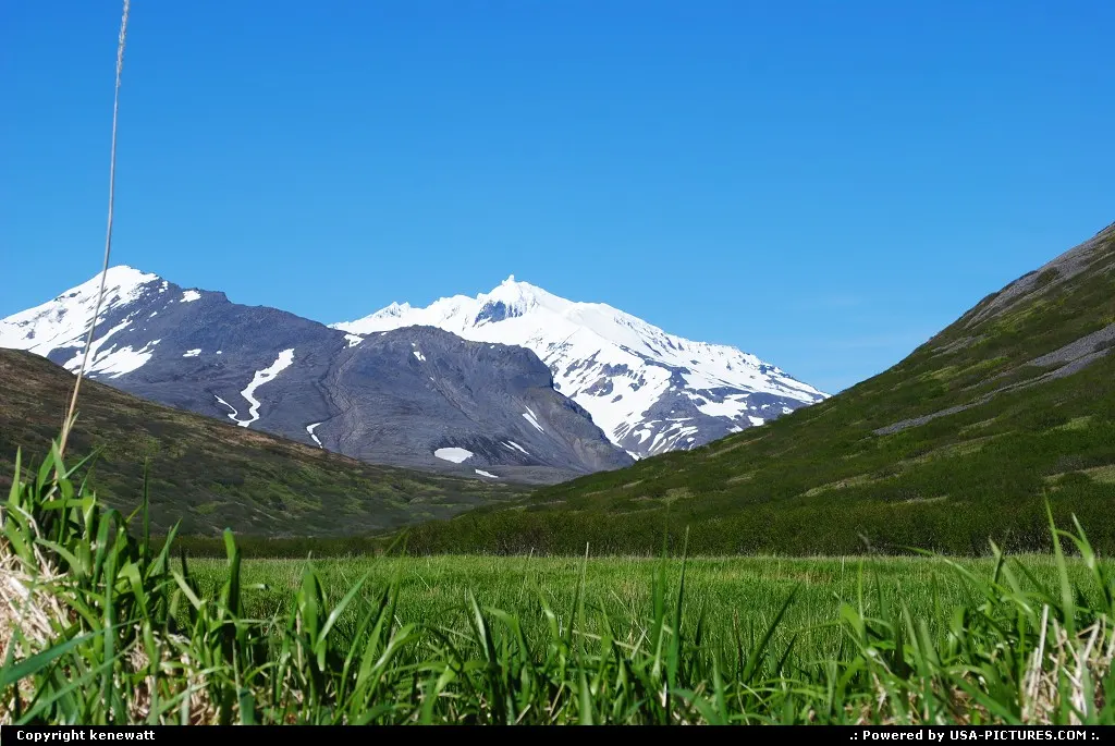 King Cove Alaska Alaska, Last Frontier, Snow, Mountains, Landscape, Creeks, Creek,