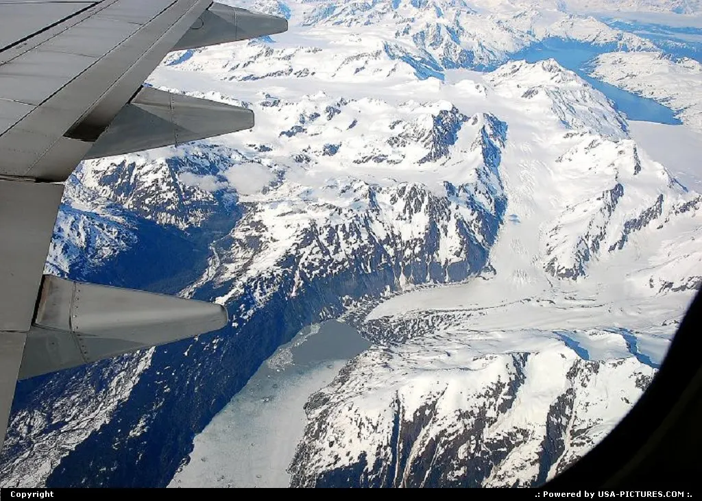 The formation of glaciers in Alaska's Chugach Mountains.