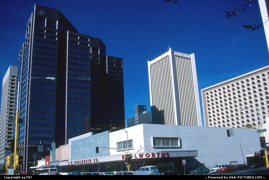 Very partial view of extensive downtown Phoenix