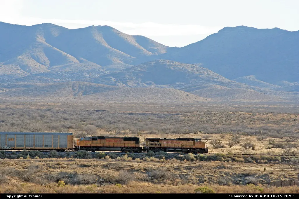 train in the desert, Arizona