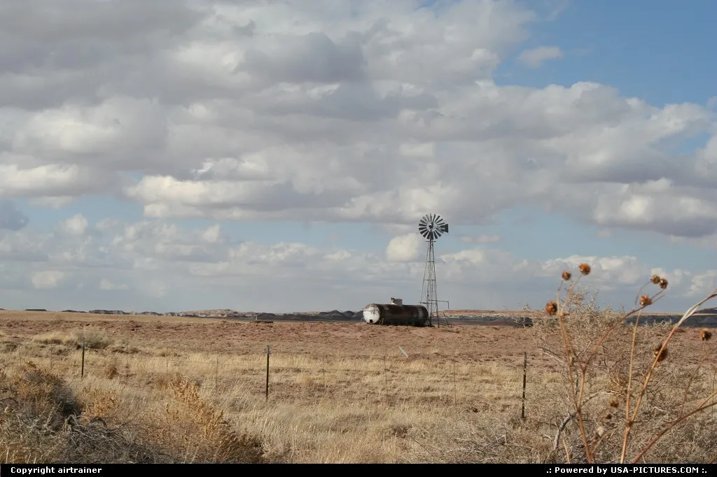 Old tank and aeolian, somewhere on the great state of Arizona...