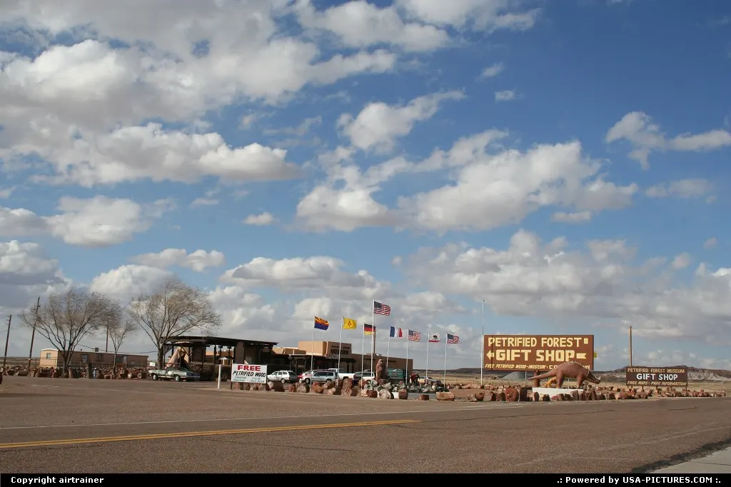 south entrance of the Petrified Forest National Park