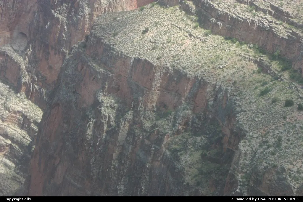 Descending by helipcoter into the canyon