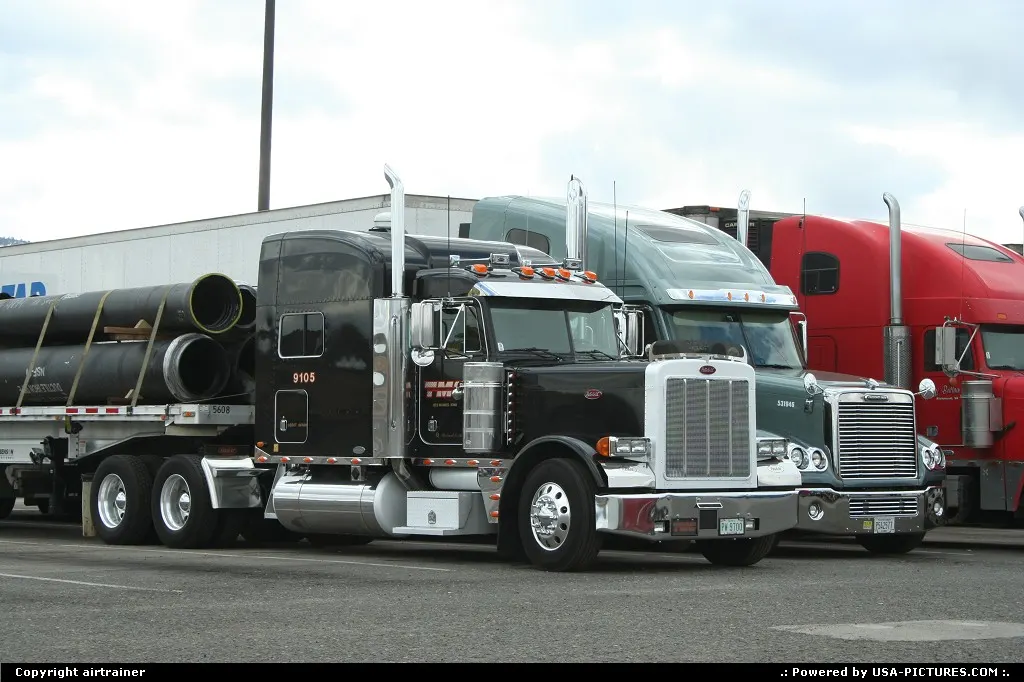 Trucks on a rest area along the I-40