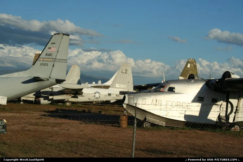 Various retired military aircraft now setting raw in the desert.