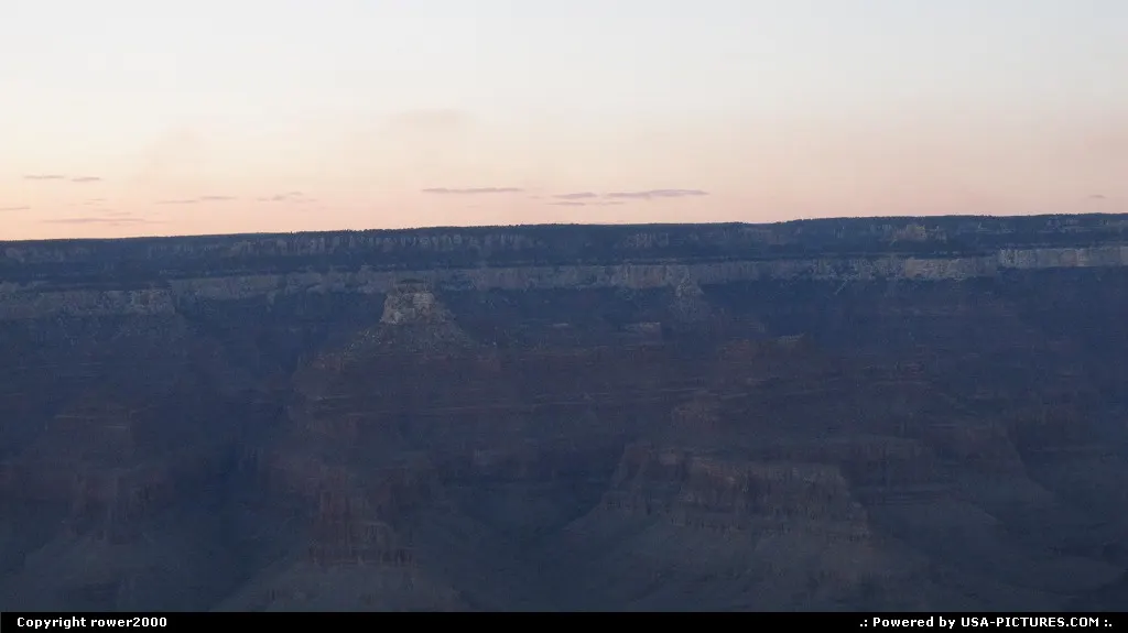 Sunset over Grand Canyon from Mather Point.