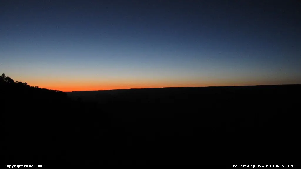 Sunset over Grand Canyon from Mather Point.
