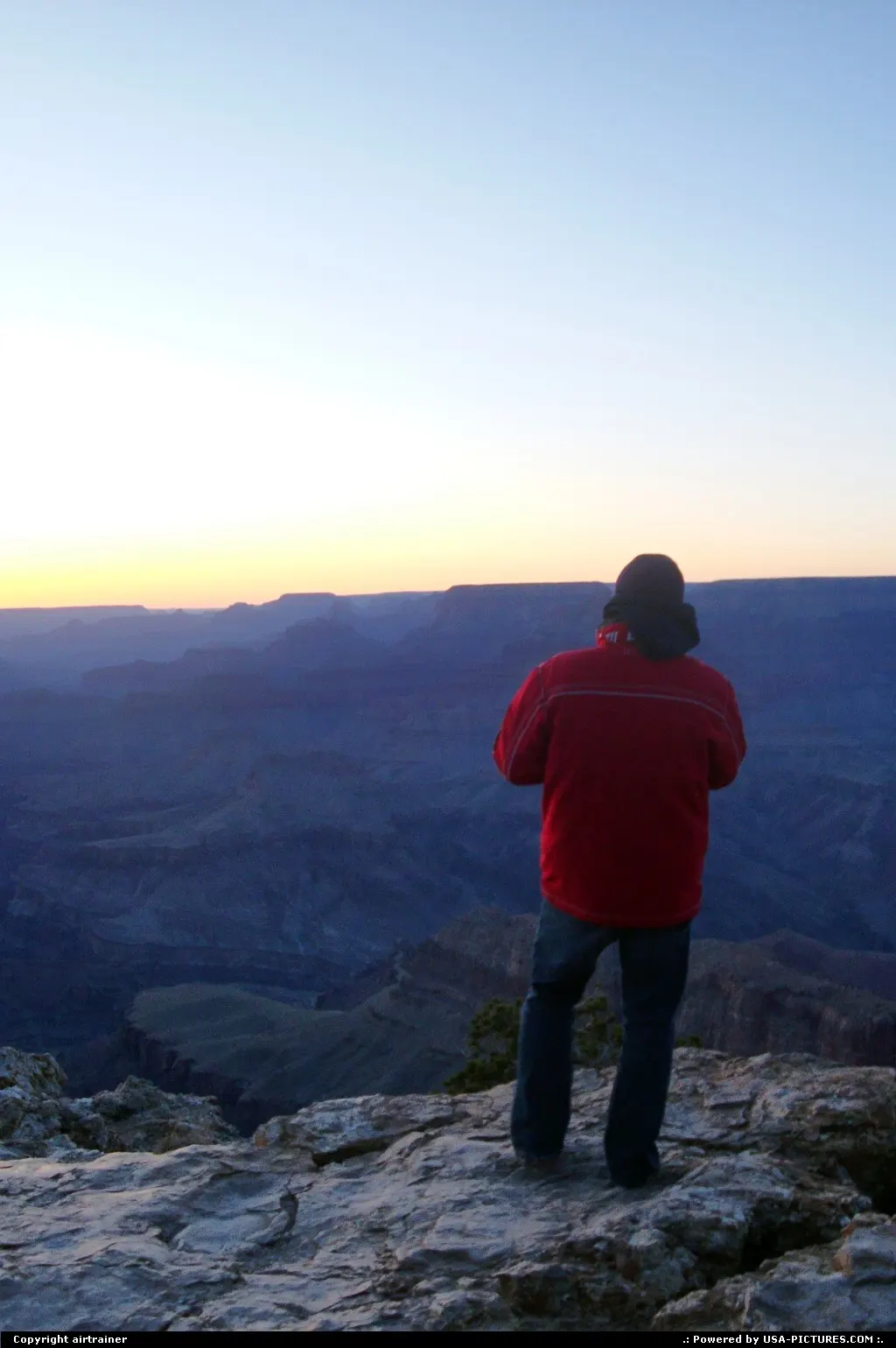 enjoying the sunset at the Grand Canyon...this is me :)