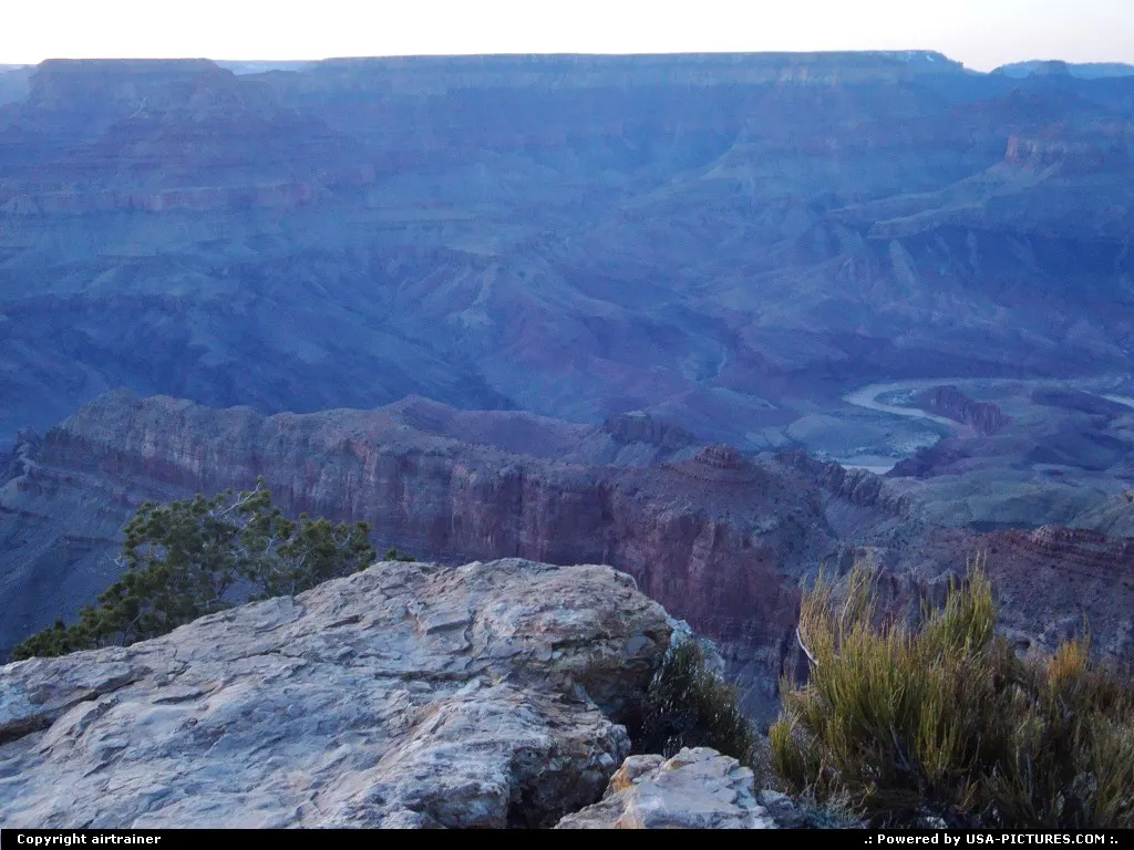 End of the day at the Grand Canyon, Yavapai Point