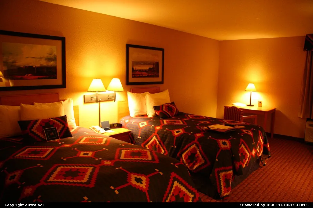 The room at the Hampton Inn at Kayenta.