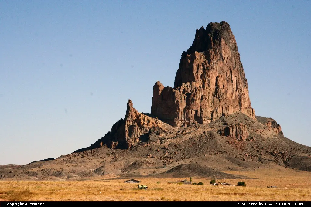Agathla Peak, on the road to Monument Valley.