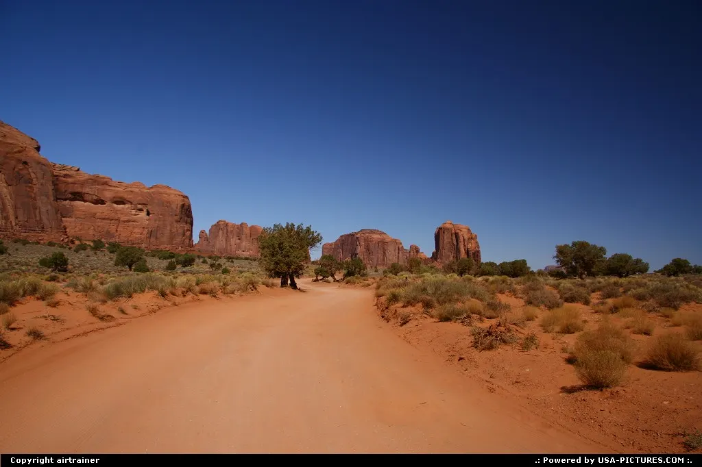 Monument Valley. Be sure to close your windows when driving on the unpaved roads :)