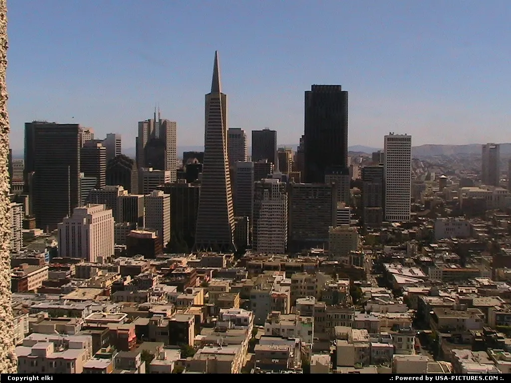 Downtown view from coit tower