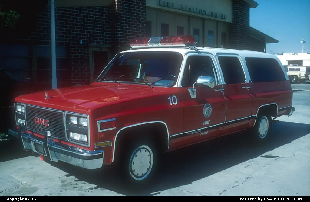 Fire Chief's allocated GMC Yukon.