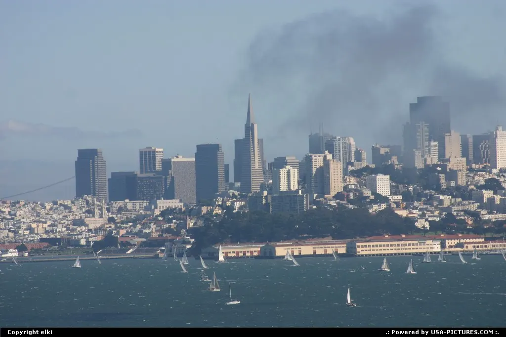 San francisco from the golden gate bridge
