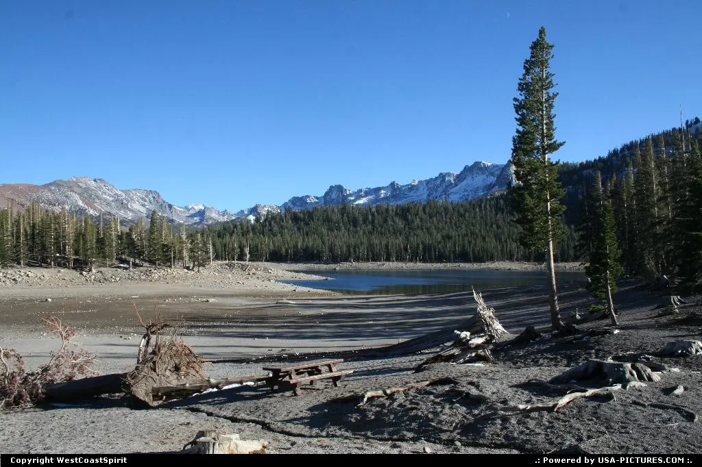 Horseshoe lake in Mammoth Lakes