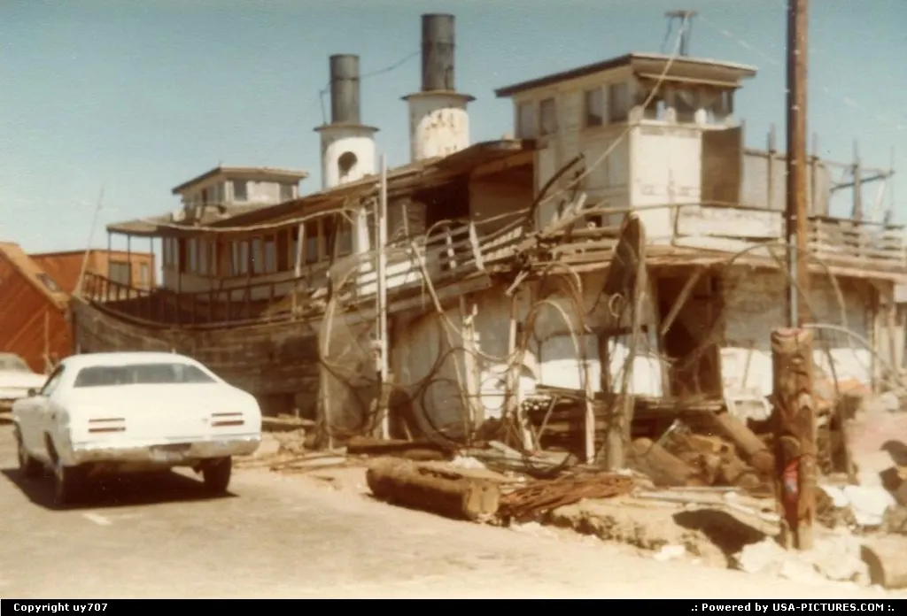 Withdrawn from use as a ferry, up to start another life as a waterfront house.