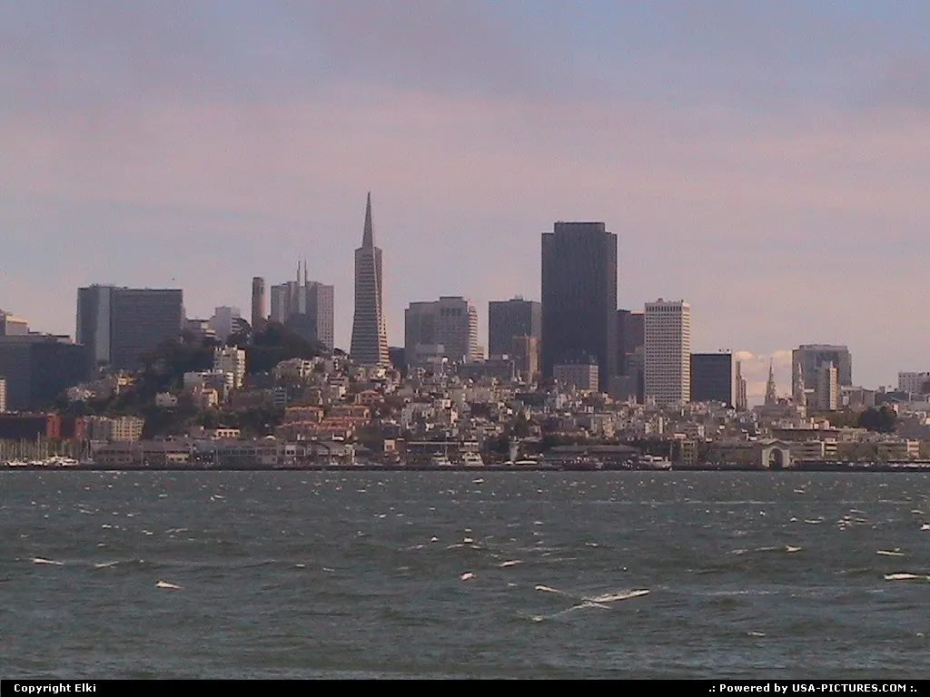 Downtown from the bay