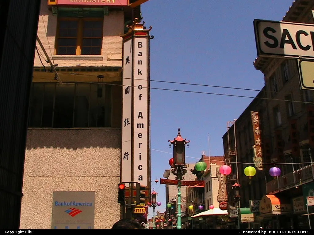 Bank Of America in style at Chinatown