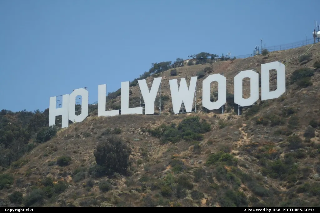 Hollywood sign.