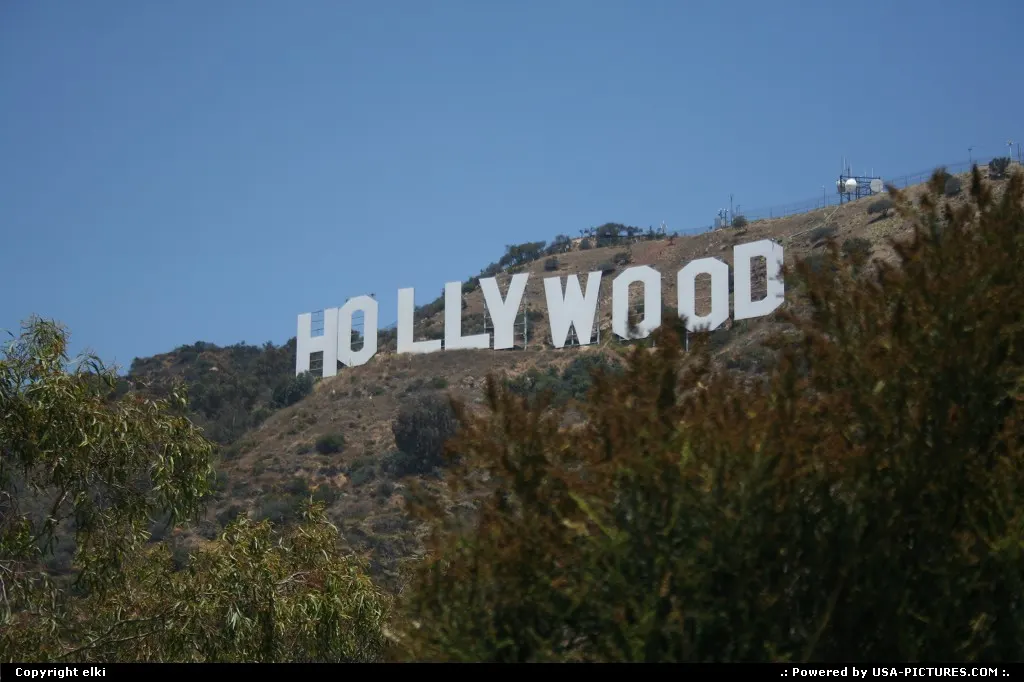 Hollywood sign.