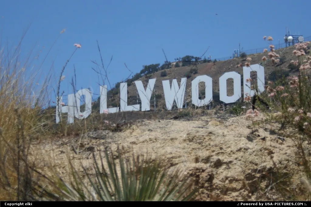Famous Hollywood sign.