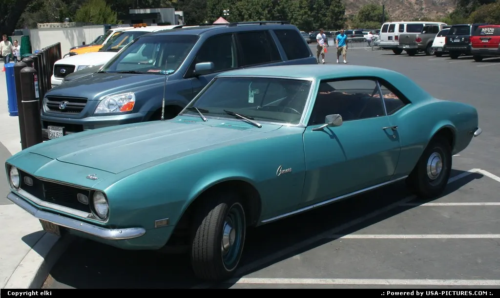 A beautiful Chevrolet Camaro, park at griffith park, los angeles