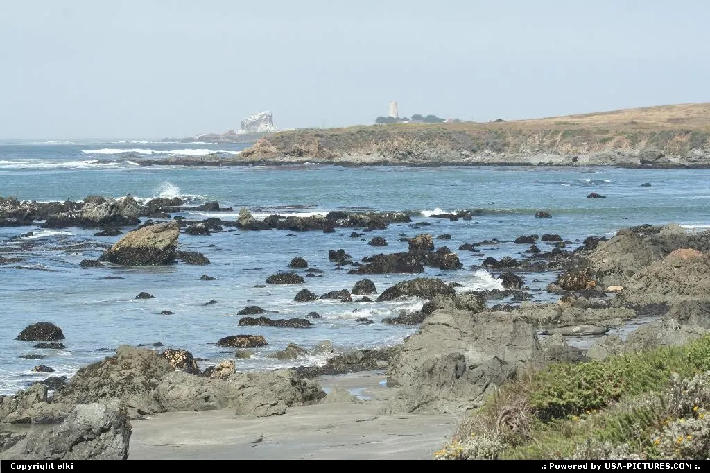 shore sample along the route 1 in California.