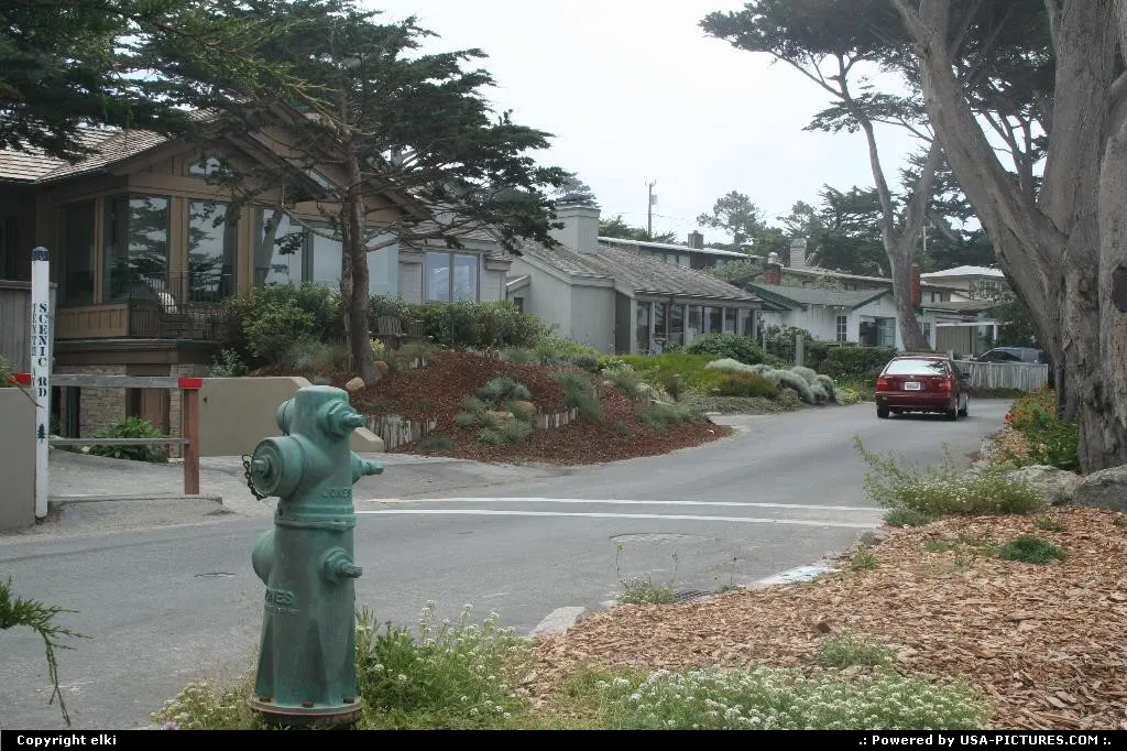 Street in carmel by the sea california