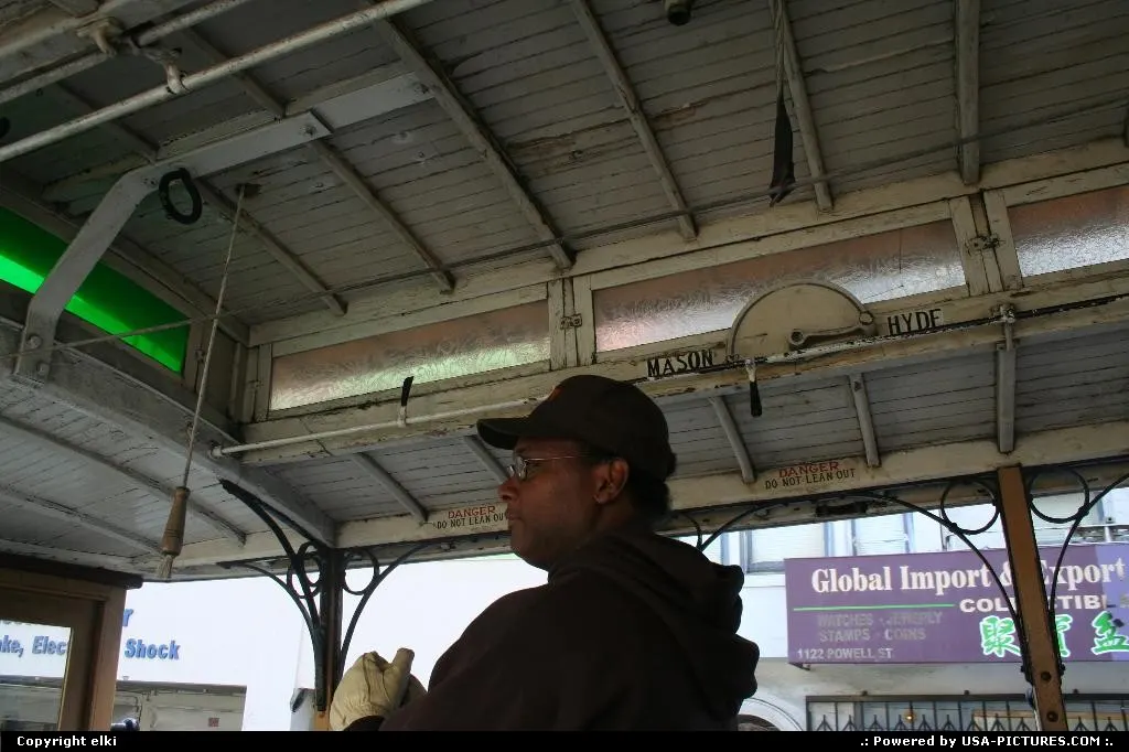 A cable car driver, pleasant work and pleasant people too.