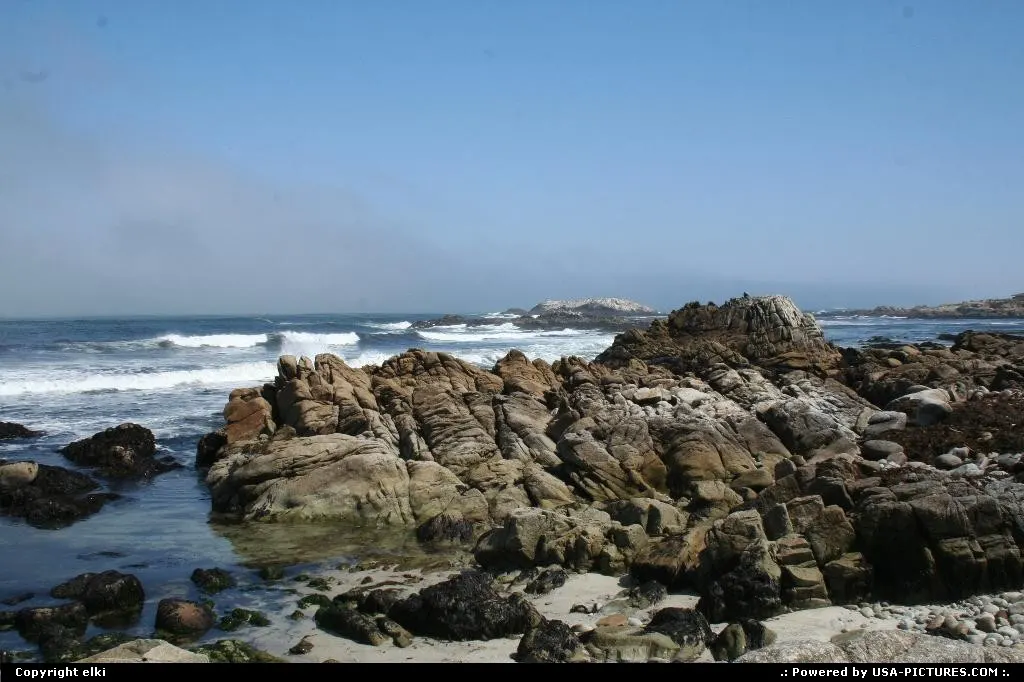 17 mile drive is following the coast from Carmel to Monterey.