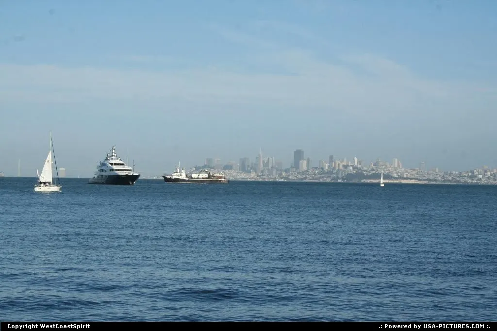 Bay Area from Sausalito, with the fantastic city of San Francisco afar.