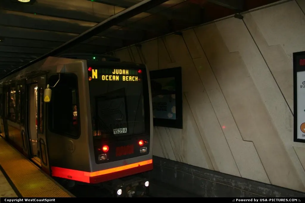 Riding the Subway in San Francisco, one among another public transportations available...