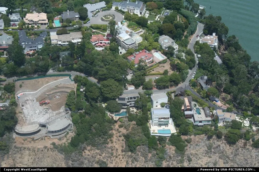 Man, it's gonna be a nice house (among others). Near Sausalito, right in front of the bay.