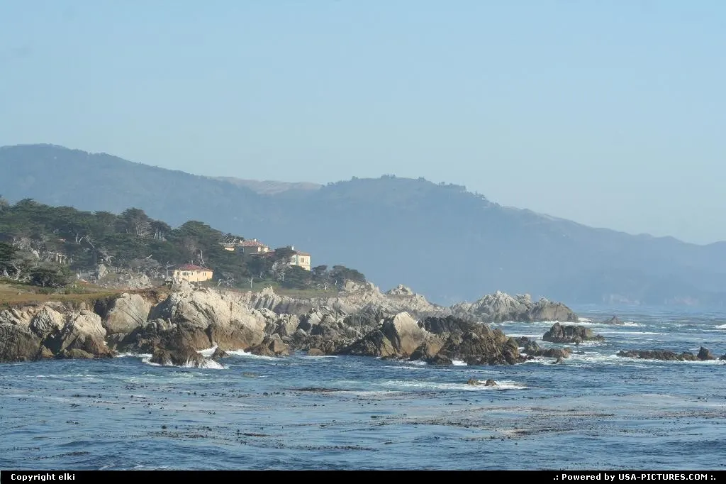 Cypress point, coast along 17 mile drive between Carmel and Monterey.
