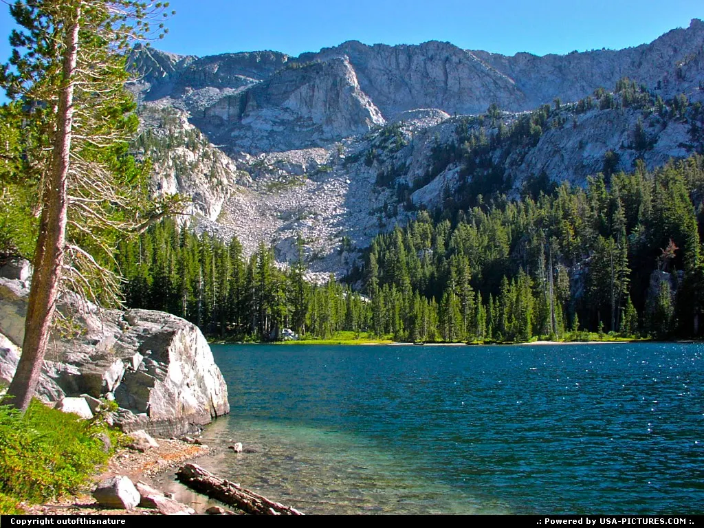 Truly God's country: T.J. Lake in Mammoth Lakes, Eastern Sierra, California.
