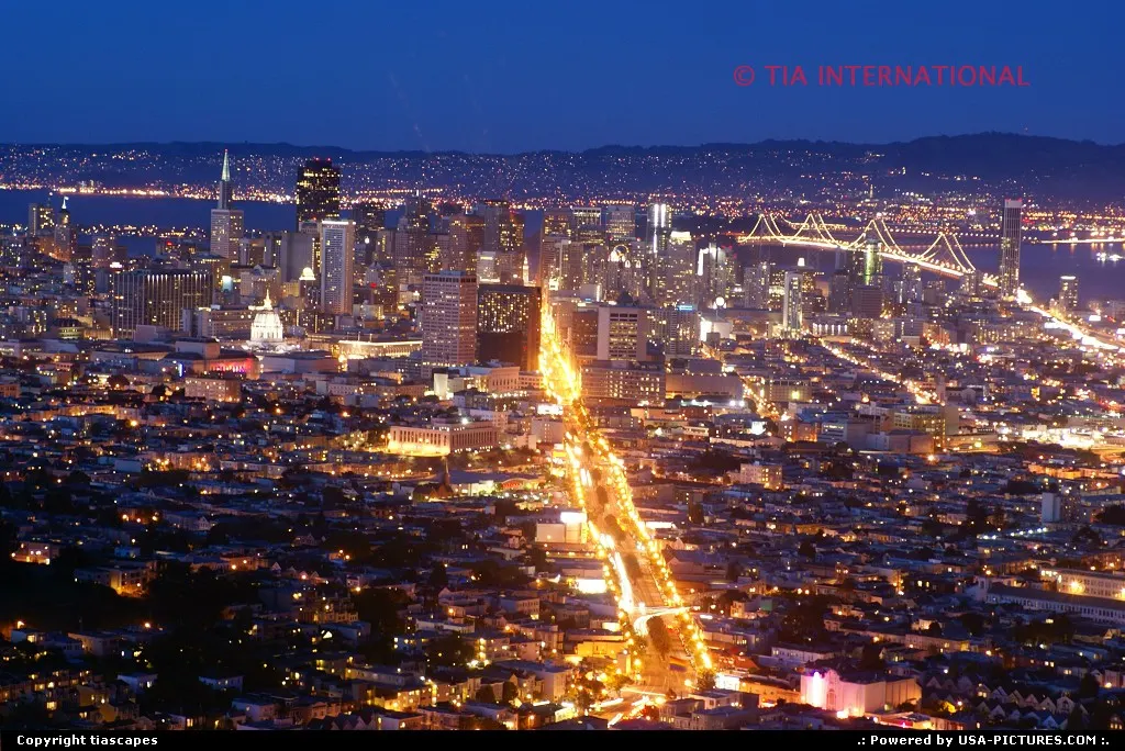 Sunset Meets Night in San Francisco