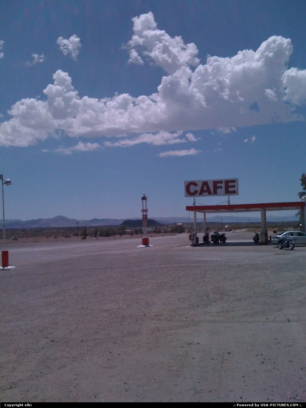 Famous Route 66 Roy's cafe at amboy in California