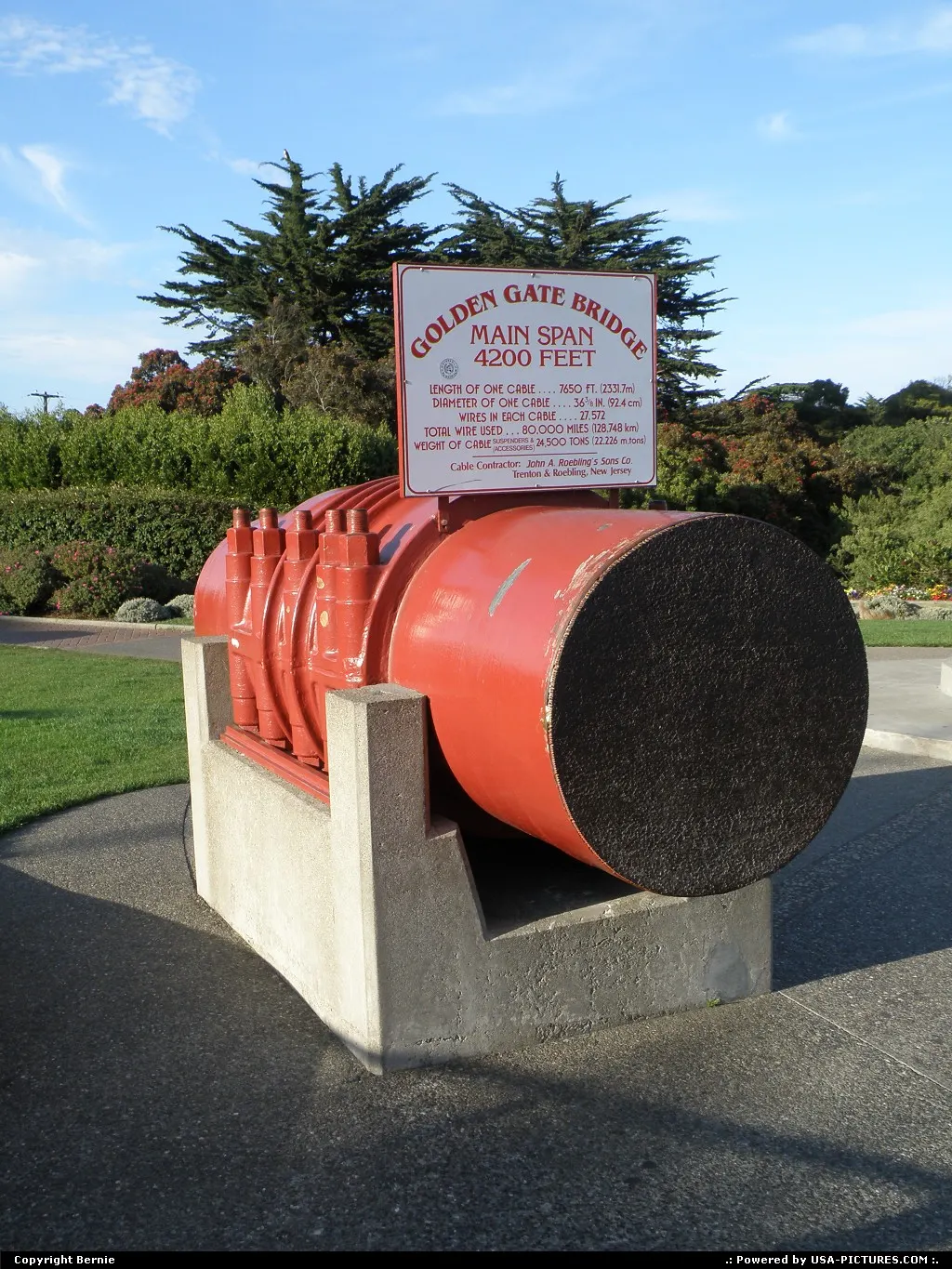 Strong enough : A Golden Gate Bridge cable section !