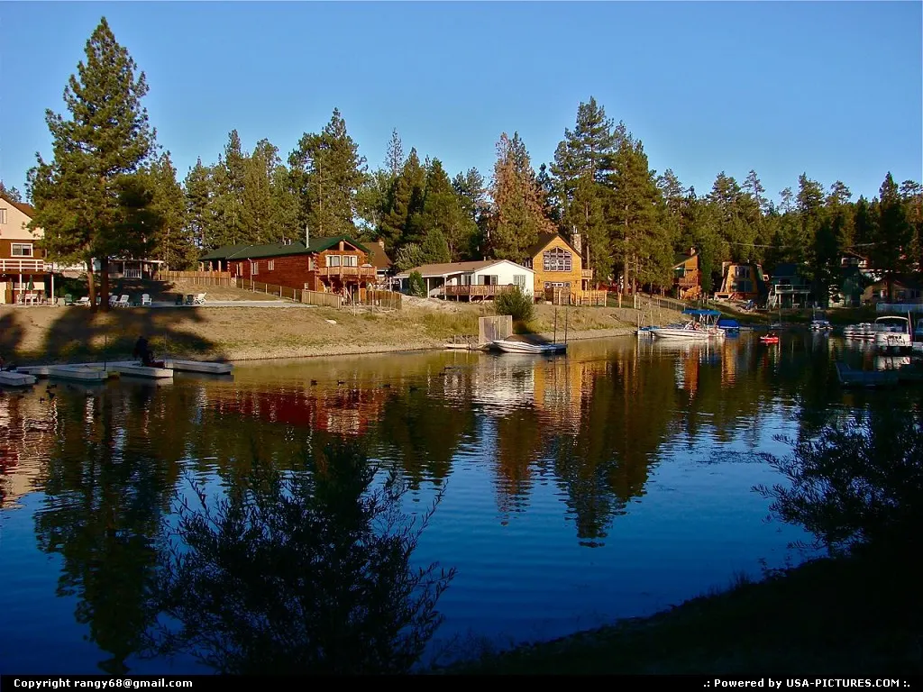 Rustic waterfront homes