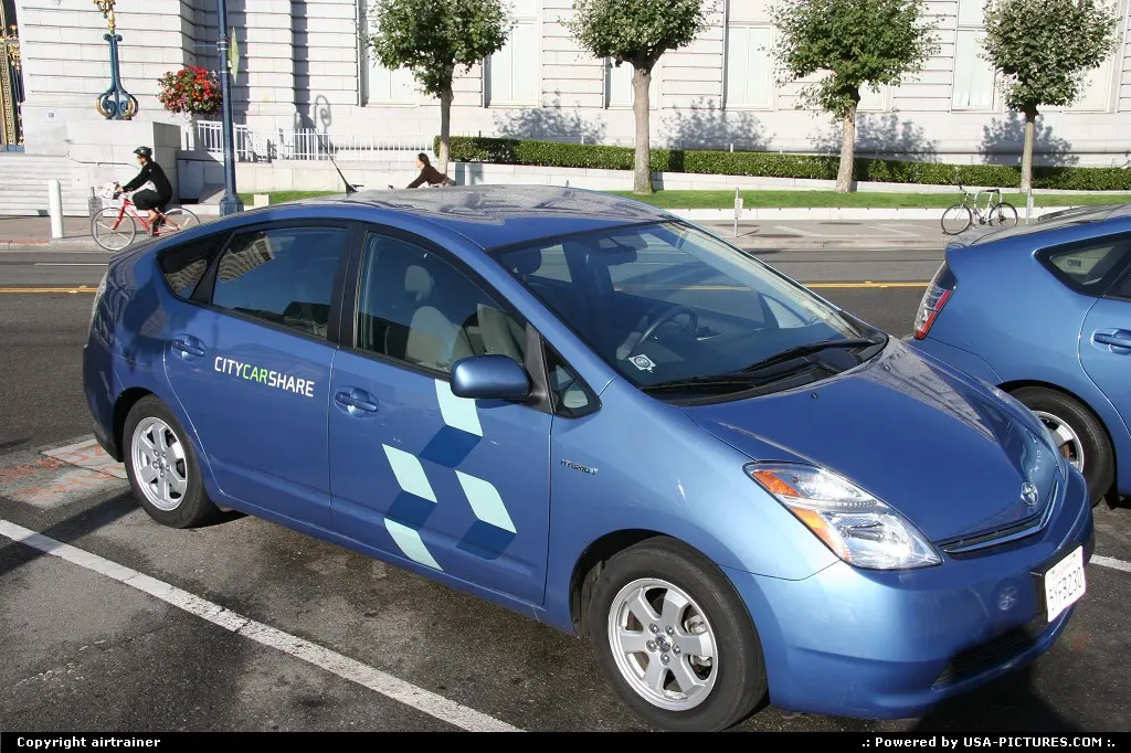 Going Green :) You can share an hybrid car in the city, well done !