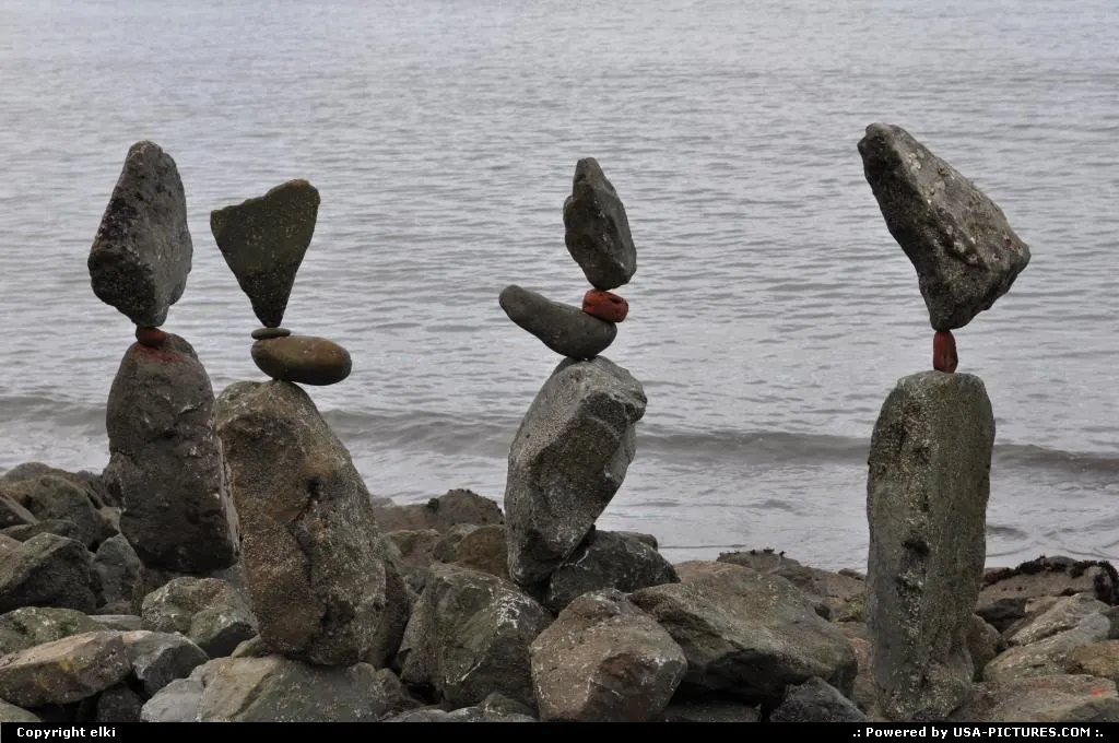 balanced rock in san francisco, by bill dan