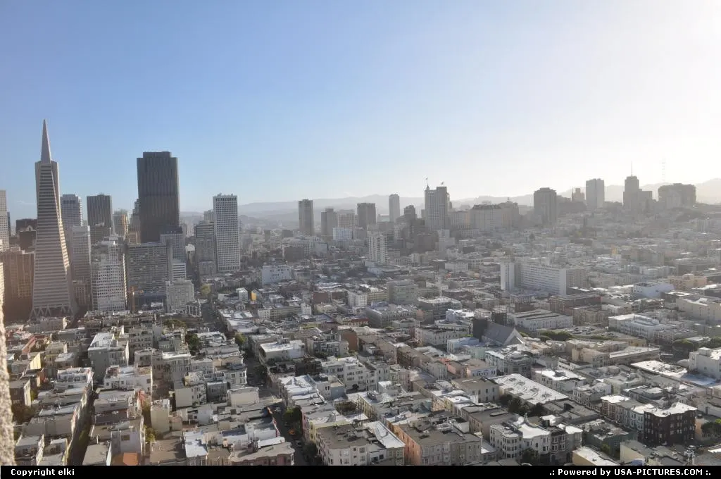 overview of san francisco, from coit tower