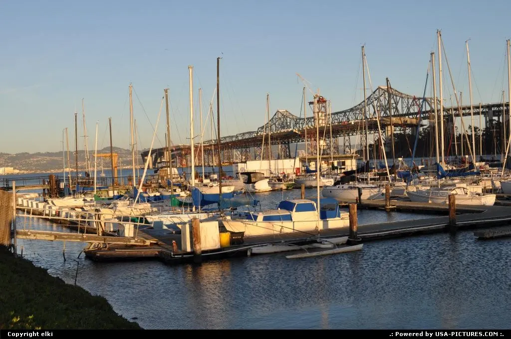 oakland bridge, from treasure island