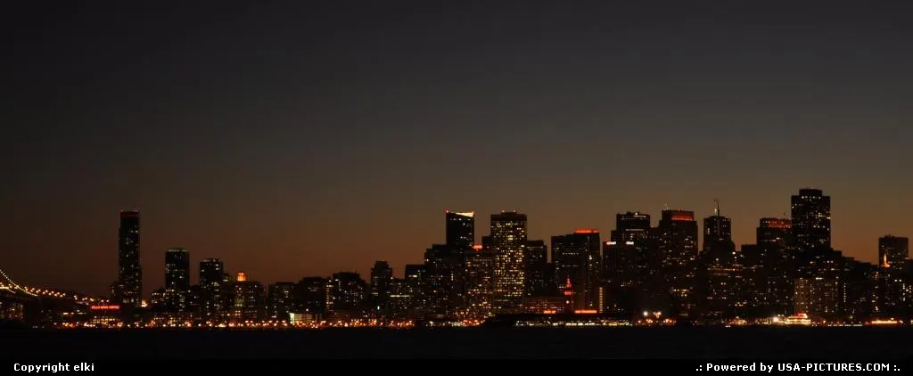 coucher de soleil sur san francisco