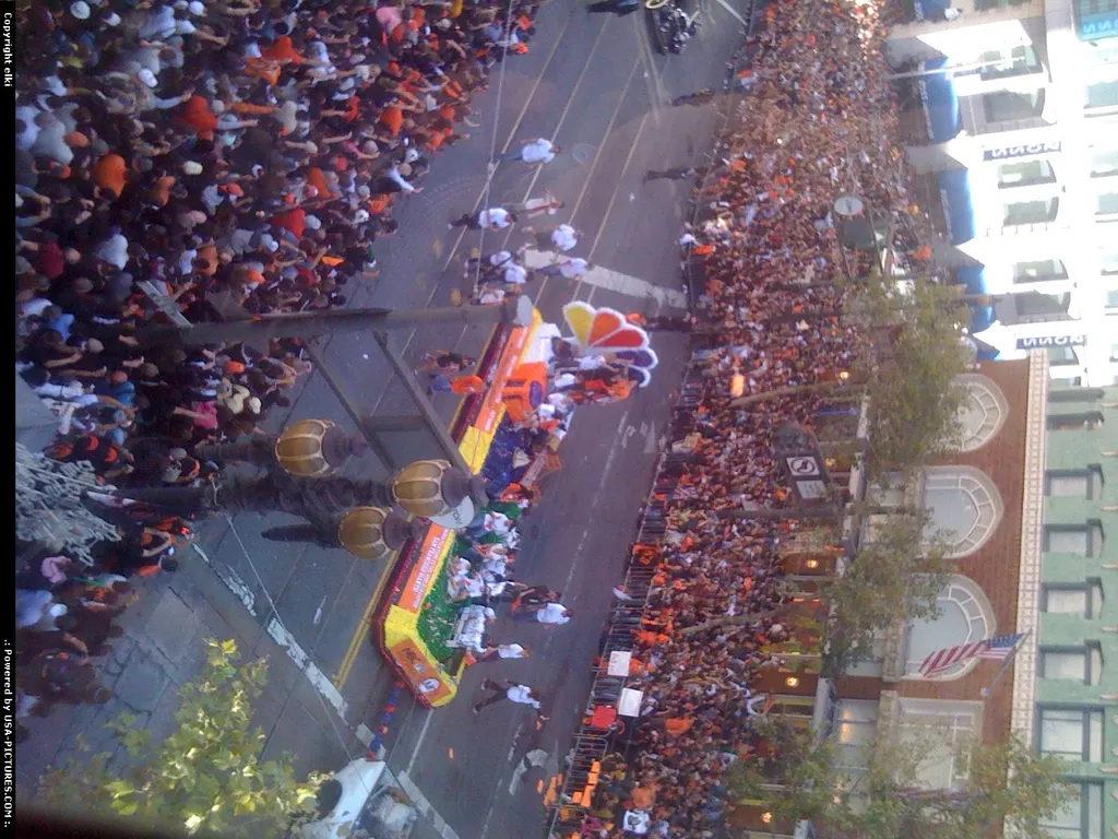 Parade on market street for the back of the giants after they won the world series agai...