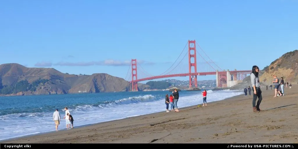 golden gate bridge, baker beach