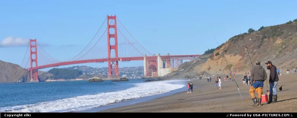 golden gate bridge, baker beach